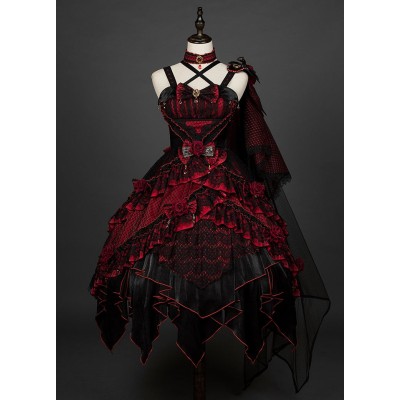 Yupbro Astoria Dark Gothic Tea Party Bridal JSK Set(Leftovers/Full Payment Without Shipping)